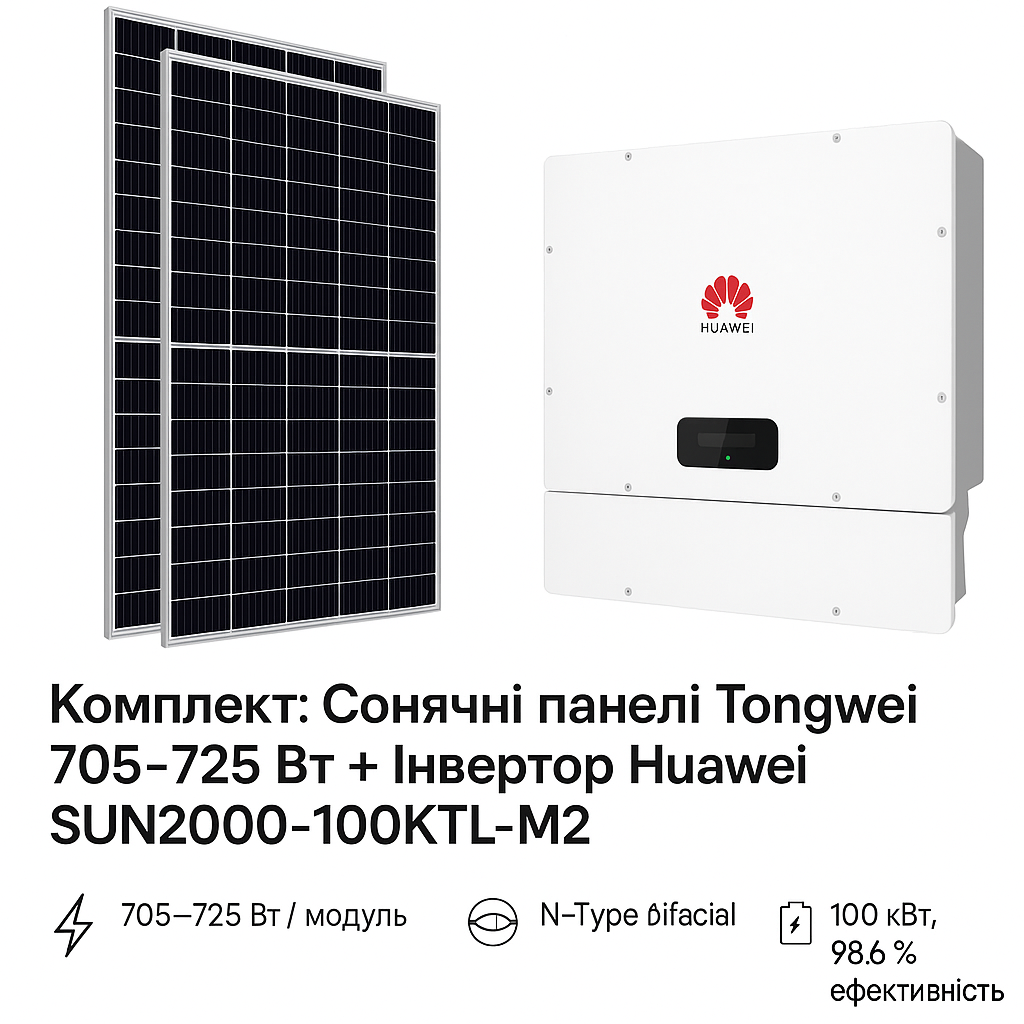 Комплект для Бізнесу: 100 кВт мережевий